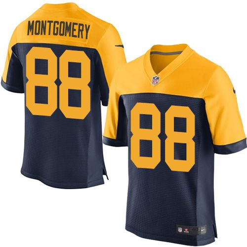 Nike Packers #88 Ty Montgomery Navy Blue Alternate Men's Stitched NFL New Elite Jersey